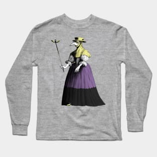 Enby Lady Plague Doctor (antique) Long Sleeve T-Shirt